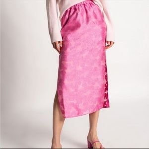 NWOT Samsoe Samsoe Pink Floral Bansa Skirt XS
